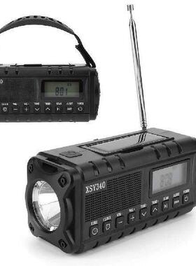 10000mAh Emergency Hand Crank Radio 4 Ways Powered Solar