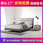 软式 婚布包靠背极简现代艺主床双人床简约卧高端小户型意轻奢大气