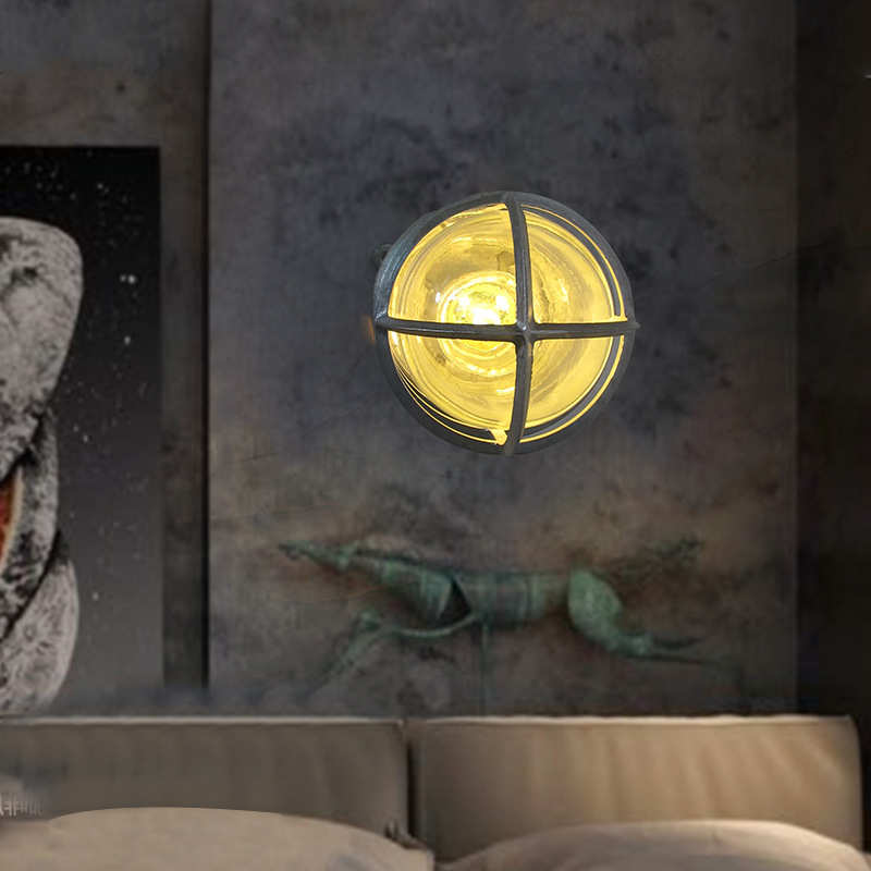 Loft复古工业风个性壁灯 铁艺美式乡村仿古餐厅走廊过壁灯 批发