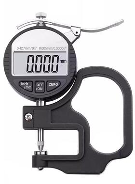 数显百分千m分测0厚厚规度规仪表计0.01m纸张薄膜布料皮革板材