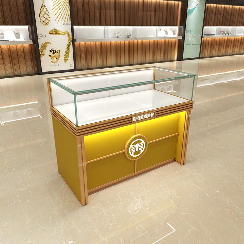 厂家供应 烤漆珠宝展示柜台 精品陈列展柜台 玉器陈列柜