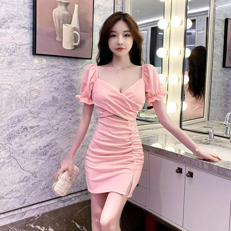 夜店女装性感低胸包臀裙夜场气质紧身酒吧蹦迪裙子显瘦深连衣裙