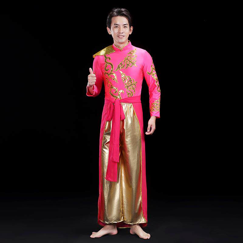 正品威腰锣鼓2025新款男秧歌服演风出舞服中老年鼓队打鼓队服龙服