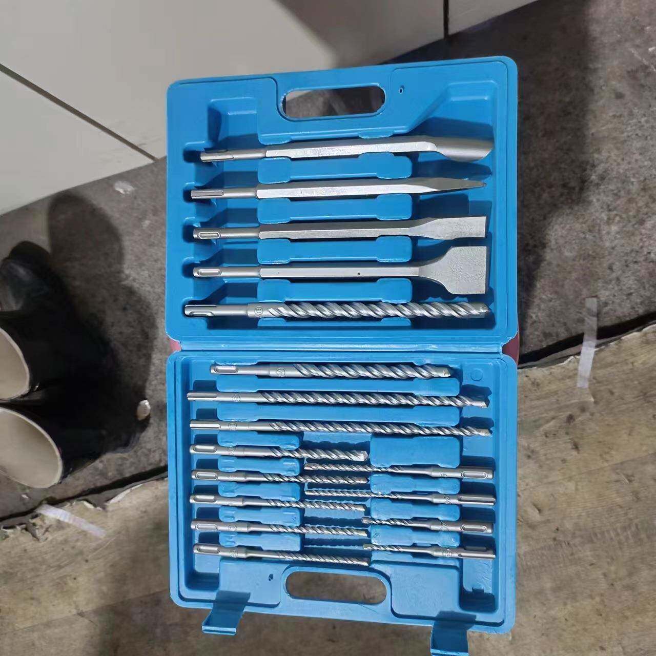 ZQZ冲击钻装钻头20件套合金电锤钻混凝土水泥砖墙开手钻钻打孔洞