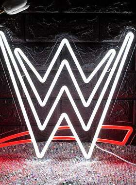 WWE霓虹灯拳击手套UFC发光灯格斗运动亚克力柔性灯牌