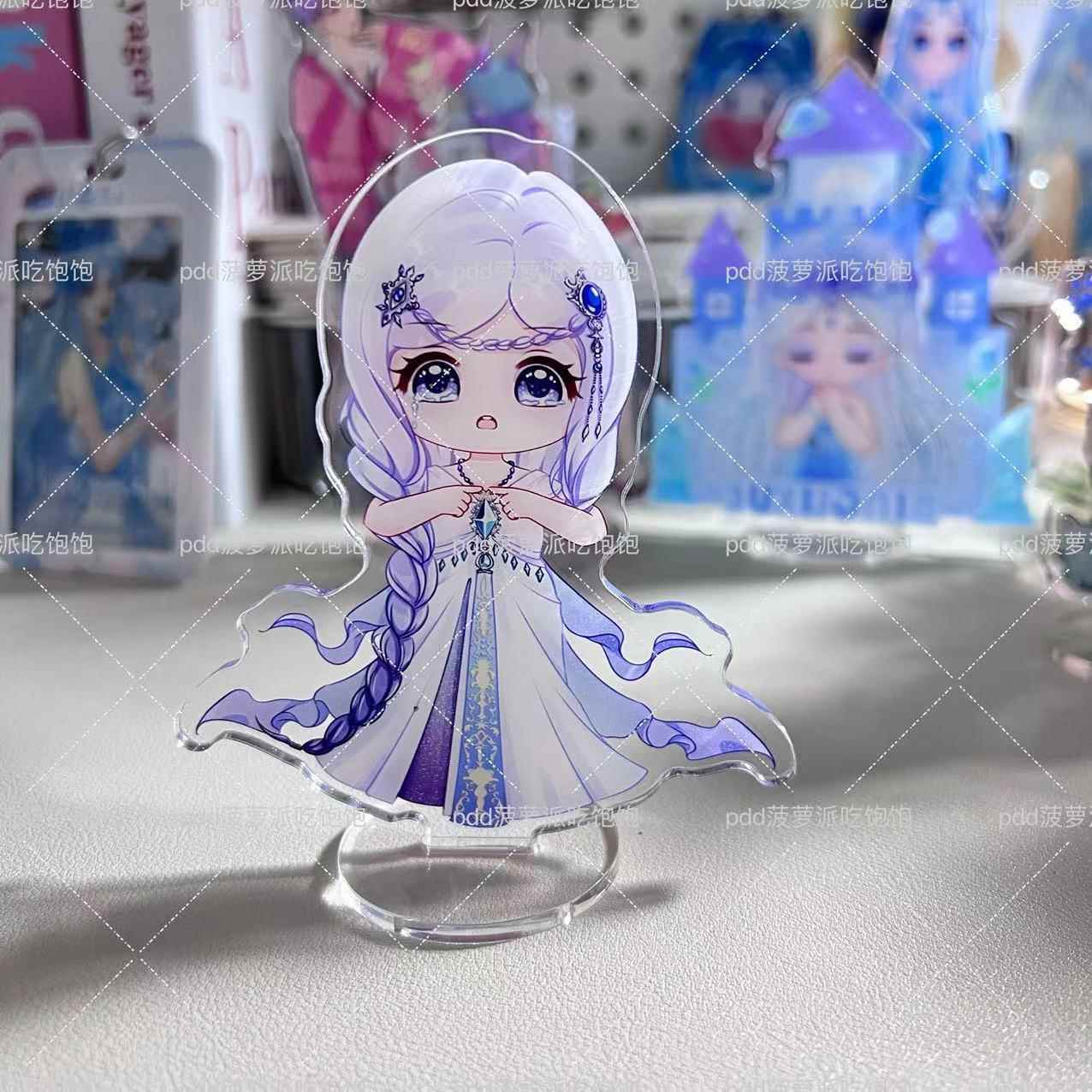 精灵梦高颜值哭唧唧10cm精致立牌摆件灵主公时希陈思思情公主礼物