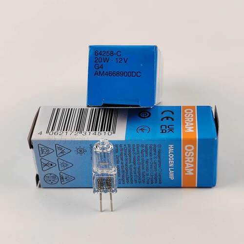 OSRAM欧司朗灯珠12V20W 64258-C(原64258)紫外卤钨生化仪灯泡