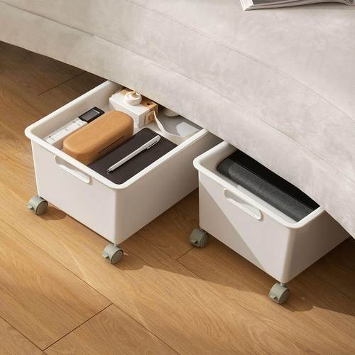 可移动学生装收纳桌下书本收纳箱