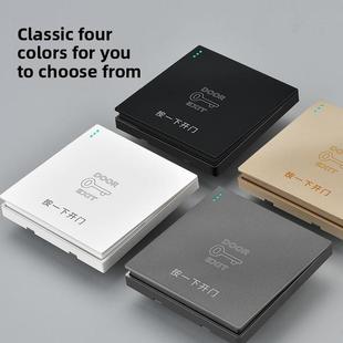 全屏大板门禁系统开关小区开门按钮松开双手自动回弹覆位断电