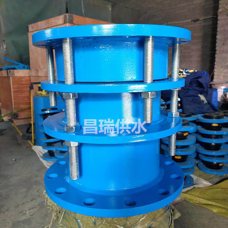 双法兰限位伸缩接头PN16双法兰限位伸缩节钢制管道伸缩器1.0MPa