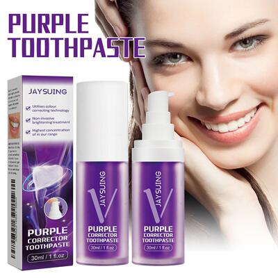 Jaysuing Purple Toothpaste for Fresh Breath and Teeth Cleani
