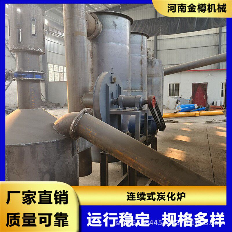 高温碳化炉 退塑脱漆节能环保无烟连续式炭化炉 固废垃圾热解炉