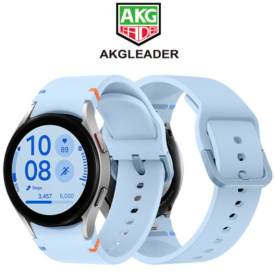 AKGLEADER氟橡胶手表带适用三星watch7 FE手表亲肤表带40/44mm替