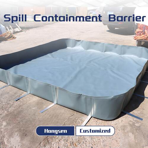 Spill Containment Barrier便携式可折叠护油池 软体加厚防溢油池