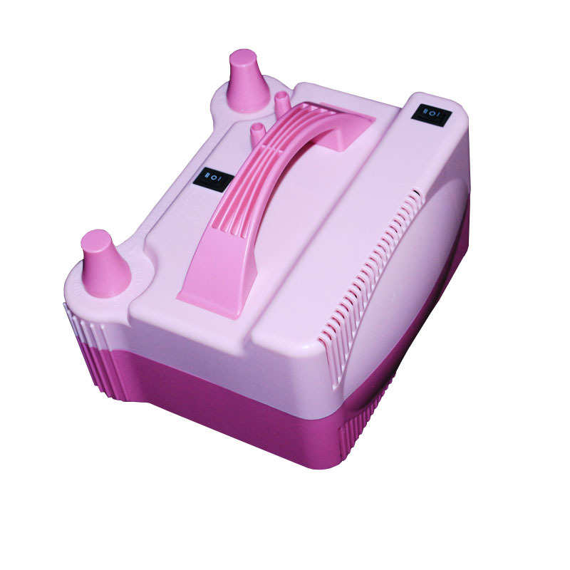 508电动打气筒充气机气球双孔电动粉色蓝色多种功能打气筒充气泵