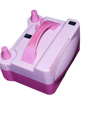 508电动打气筒充气机气球双孔电动粉色蓝色多种功能打气筒充气泵