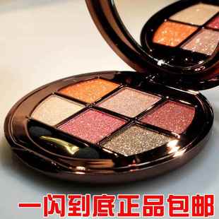 维尼小熊防水6色闪亮钻石眼影盘大地色金色人鱼姬桃花妆珠