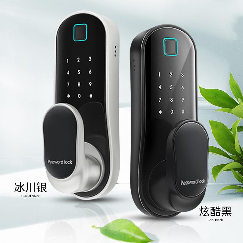 门指纹锁办公室木门寓家智能门锁ATQI用C感应公电子锁房门球形密