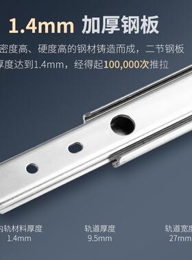 联利线性滑轨SRXY27三节式IDA77全长伸展IDA71滑轨SRY27二节滑轨