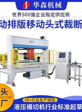 足球排球冲裁机HSDQ-全自动排版卷片状材料移动头式冲裁机