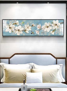 民新墙卧室宿酒店画沙发中式花鸟背景挂画床头客厅装饰画壁画房间