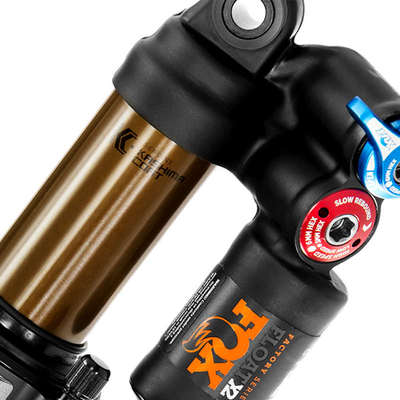 新款fox float x2 后胆贴纸DH速降山地车后避震贴纸fox单车贴纸