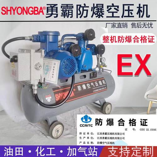 SHYONGBA防爆空气压缩机 勇霸EXYB-7.5A防爆空压机 整机防爆