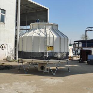 优质加厚玻璃钢圆形逆流冷却水塔50t60t80t100t125t现货供应