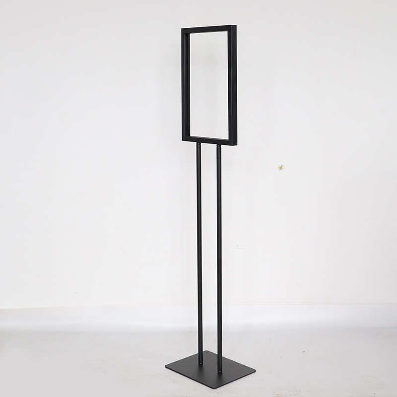 厂家直供立式双杆展示牌铁质广告架指示牌立牌导向牌海报架批发