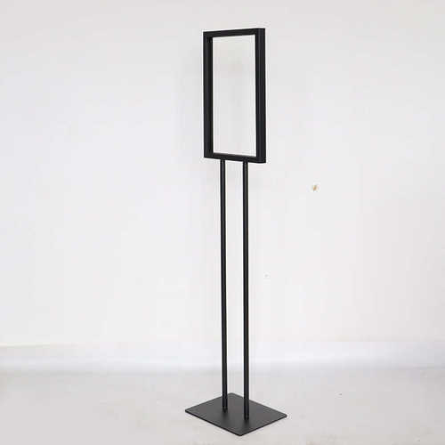 厂家直供立式双杆展示牌铁质广告架指示牌立牌导向牌海报架批发