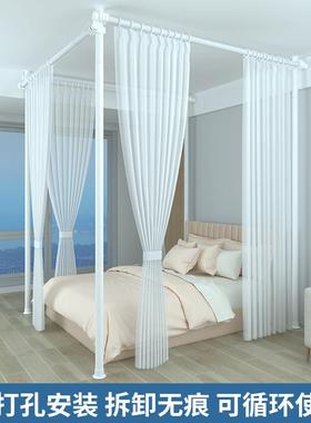 顶天立地隔隔断免FMP打孔挡风帘客厅阳台挡屏卧室租风遮房简易分