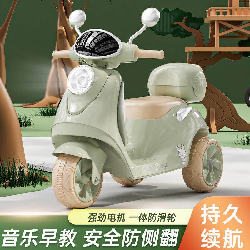 跨境儿童电动摩托车三轮车
