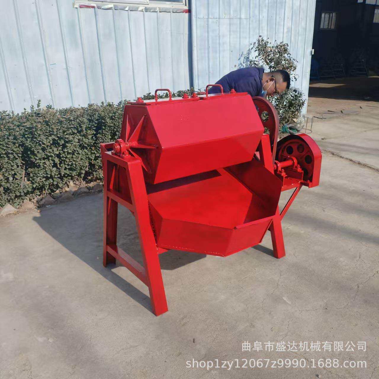 全自动外圆管抛光机大容量滚筒除锈机核桃碧根果去棱角研磨机