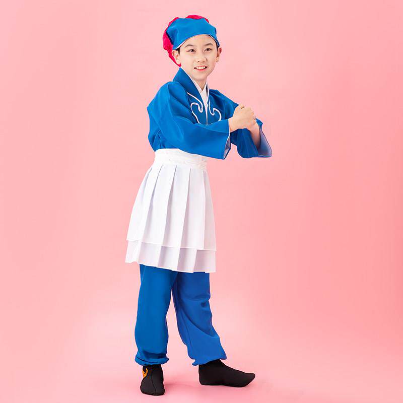 童装京剧豫剧小谷娃服装店小二书童船戏服茶装戏服