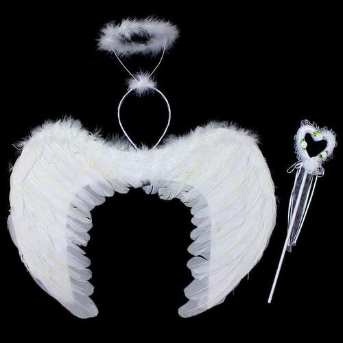 Angel Feather Wings Suit Halloween Supplies Cos Props Adult