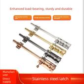 304不锈钢肥仔插销落地插门栓加厚明装 大门防盗门锁木门天地插销