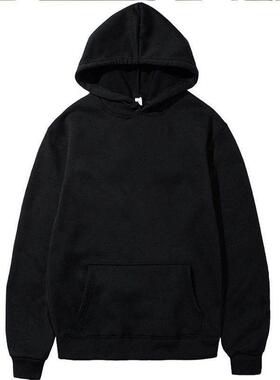 Men's Hoodies Pullover Classic Black Hoodie for Men