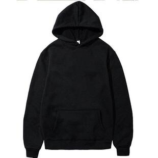 Men's Hoodies Pullover Classic Black Hoodie for Men