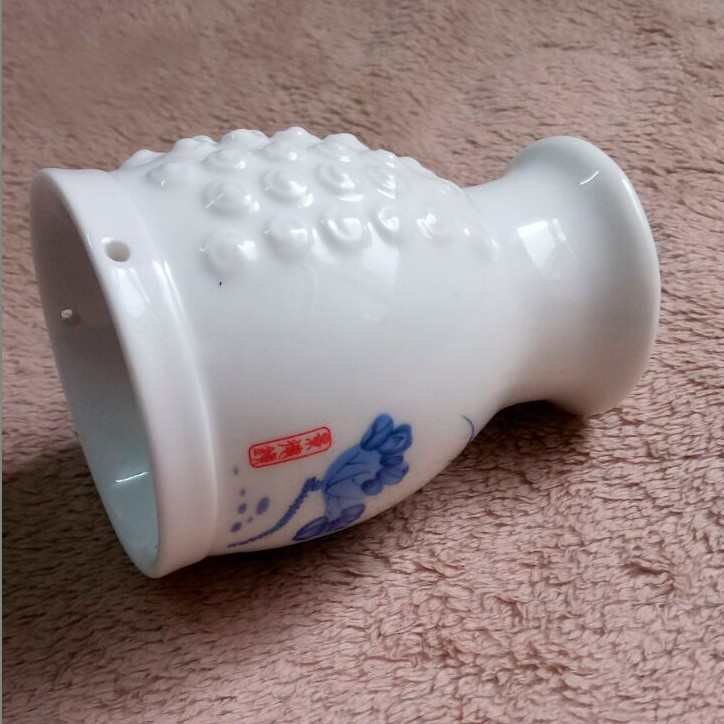 双层陶瓷艾灸罐刮痧杯艾灸器家用艾灸盒随身灸温灸器悬灸仪魔灸罐