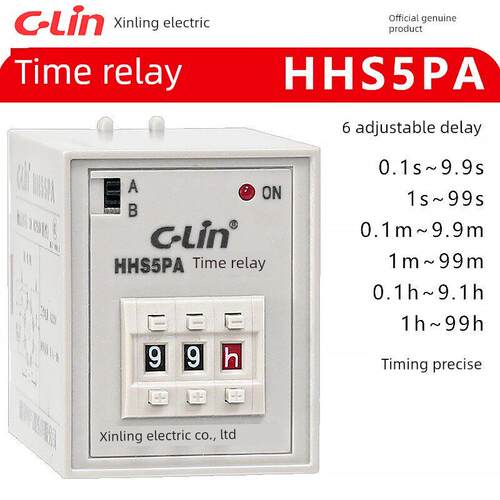 欣灵HHS5PA时间继电器 完全代替HHS8/AH3-2/AH3-3 通电延时定时器
