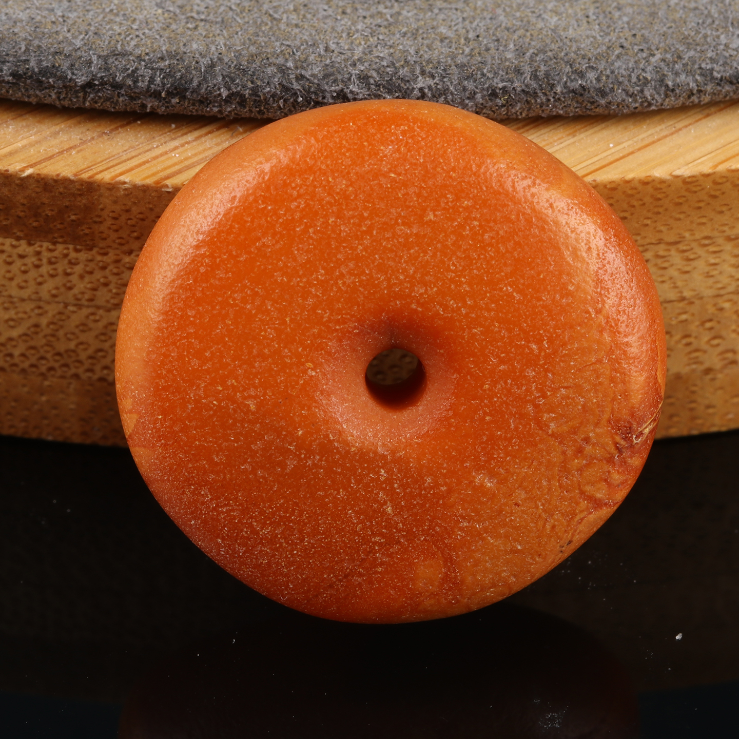 4-5克回流老蜡蜜蜡饼子平安扣藏扣吊坠项链锁骨链男女款礼物保真