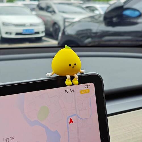 汽车屏幕装饰小摆件车载后照镜可爱玩偶车内车内中控饰品坐姿公仔