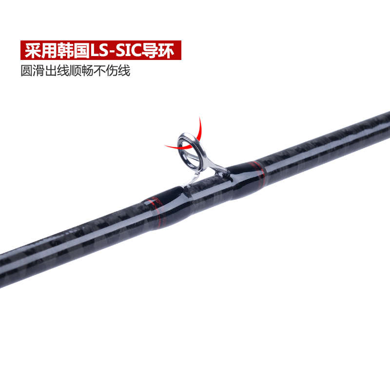 Seekbass西贝迅雷轻雷路亚竿2.18米枪柄H硬度黑鱼杆雷强碳素大物