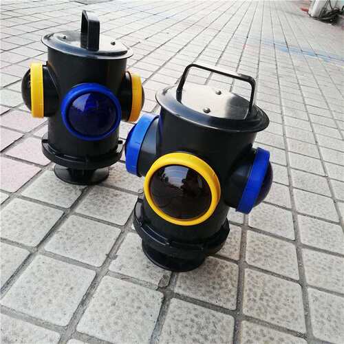HJCD-6立式扳道器信号灯充电式道岔转辙标志灯双色四面指示灯