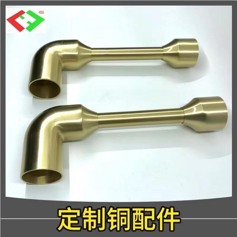 新中式铜接件具沙发床头连接件家几茶衣柜扶手QJF铜装连饰件
