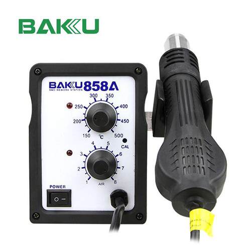 巴酷BK-858A热风枪电焊台手机数码维修可调温拆焊台配风枪嘴出口