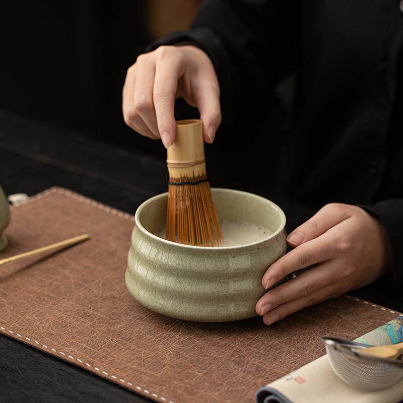 海浪纹圆韵抹MCTZ2551茶套装茶配件抹茶碗筅立瓷茶拨茶勺陶打茶沫