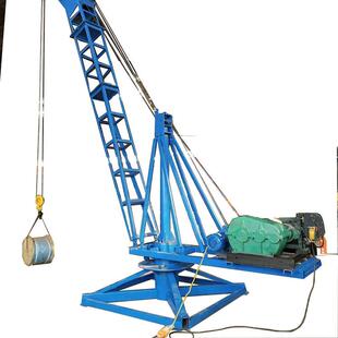 码头平台装车鸡公吊机60°旋转桅杆吊钢结构起吊机起重机