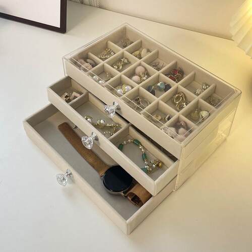 亚克力首饰收纳氧化桌面收纳盒