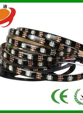 WS2812B幻彩LED灯带5V全彩灯条5050灯珠内置IC炫彩流水单点单控灯